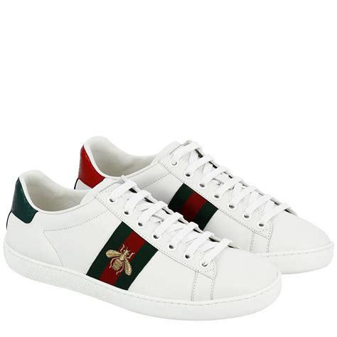 womens white gucci shoes|gucci white sneakers for women.